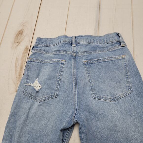 Gap cheeky straight high rise jeans light wash distressed - Picture 7 of 7